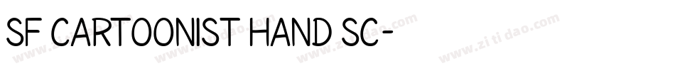 SF Cartoonist Hand SC字体转换